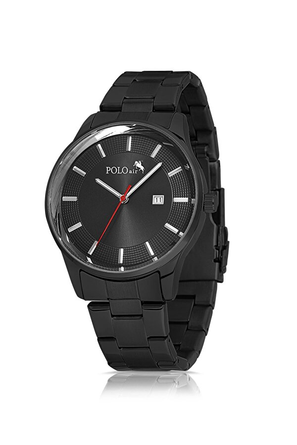 Polo Air Takvimli Klasik Metal Erkek Kol Saati Siyah Renk PL-0964E1x