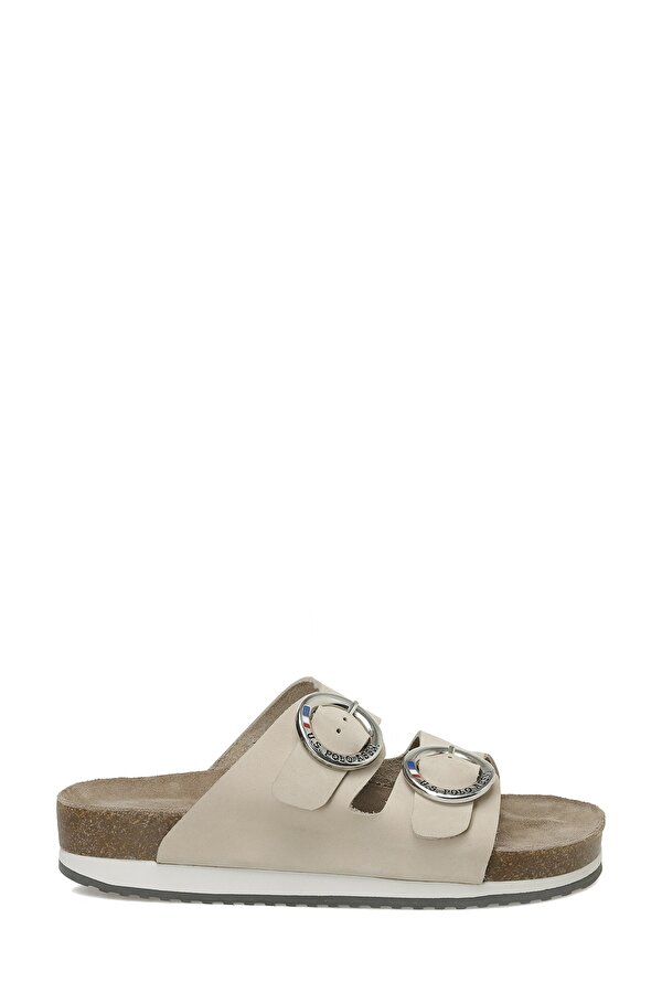 U.S. Polo Assn. PLAIN NU 5FX Bej Kadın Mantar Terlik