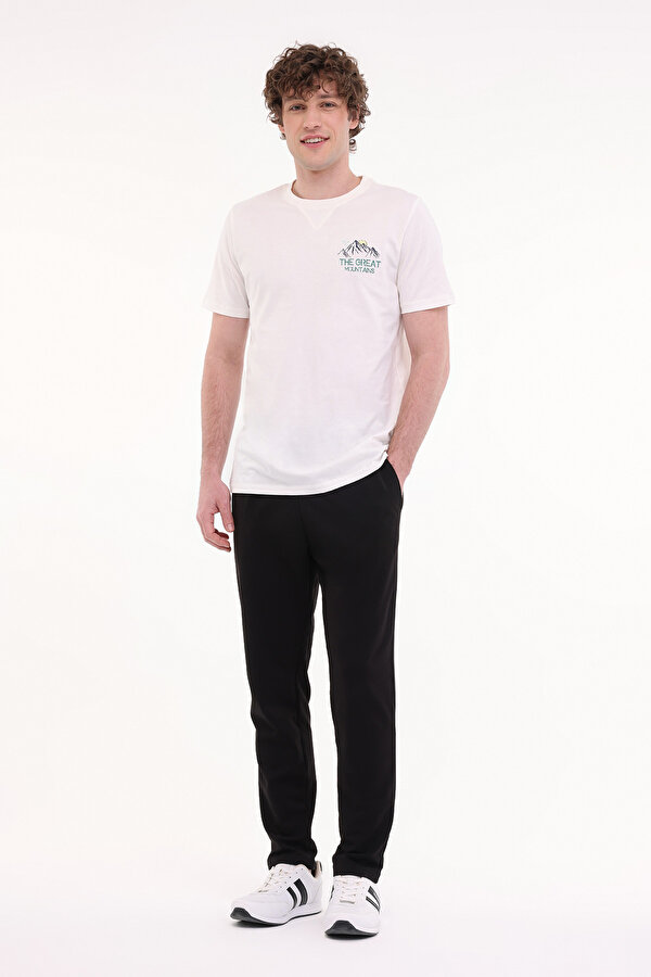 Kinetix ML FINE 11OTD206 5FX Ekru Erkek Kısa Kol T-Shirt