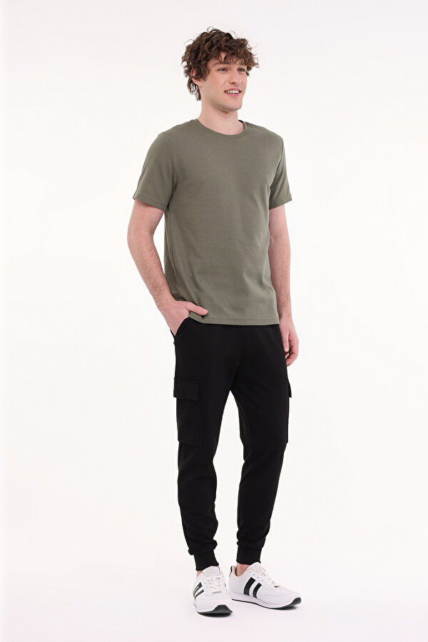 Kinetix MB CZ JK 11BS101 5FX Haki Erkek Kısa Kol T-Shirt