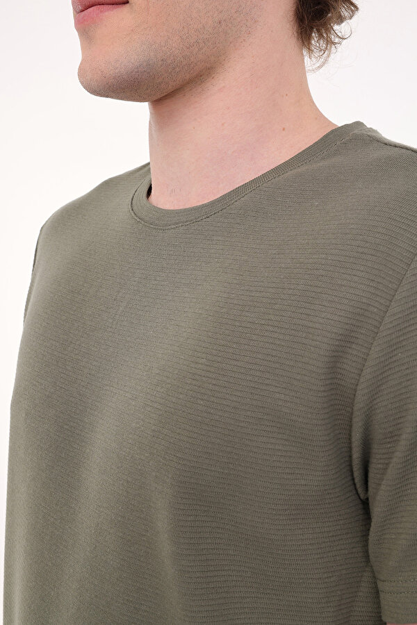 Kinetix MB CZ JK 11BS101 5FX Haki Erkek Kısa Kol T-Shirt