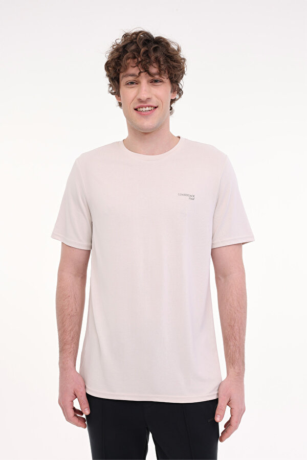 Lumberjack ML SANIE 11HS55 5FX Bej Erkek Kısa Kol T-Shirt