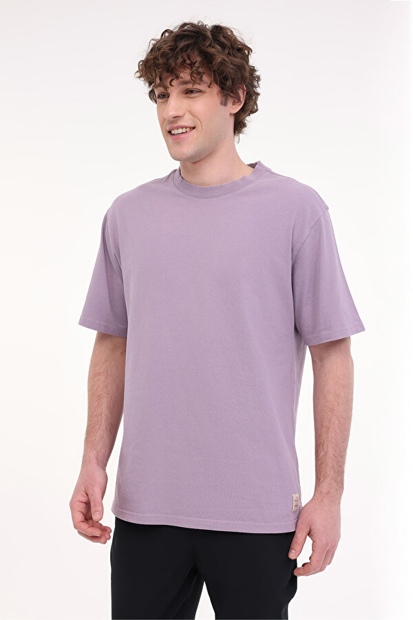 Lumberjack MB C NECK 11BS38 5FX Mor Erkek Kısa Kol T-Shirt