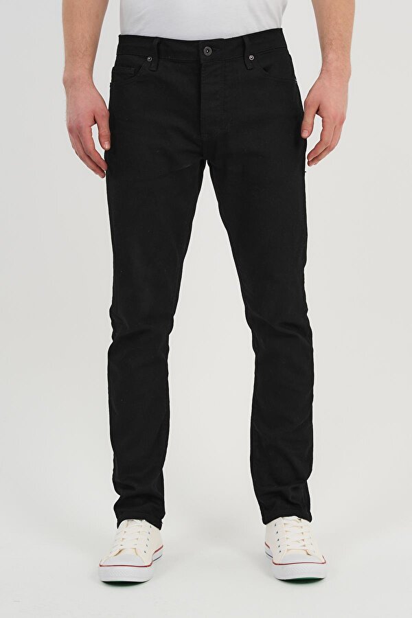 Alexander Gardi ALEXANDERGARDI Erkek Siyah Kot Pantolon (69B09UBLK)