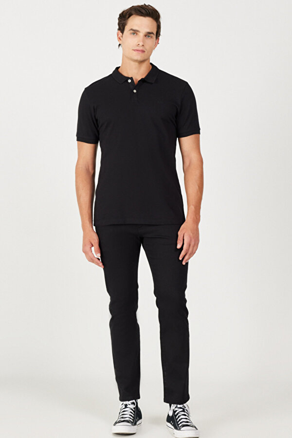 Lee Polo T-shirt Siyah Erkek Kısa Kol T-Shirt