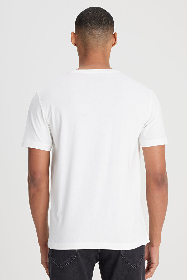 Lee Logo T-shirt Beyaz Erkek Kısa Kol T-Shirt