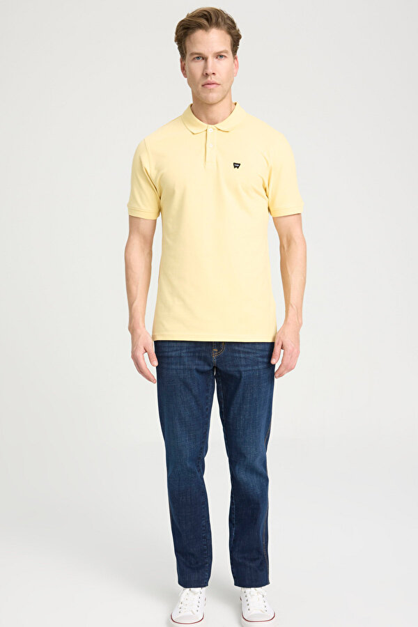 Wrangler Erkek Regular Fit Polo Sarı Erkek Kısa Kol T-Shirt