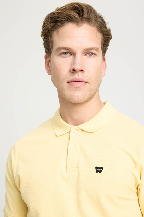 Wrangler Erkek Regular Fit Polo Sarı Erkek Kısa Kol T-Shirt