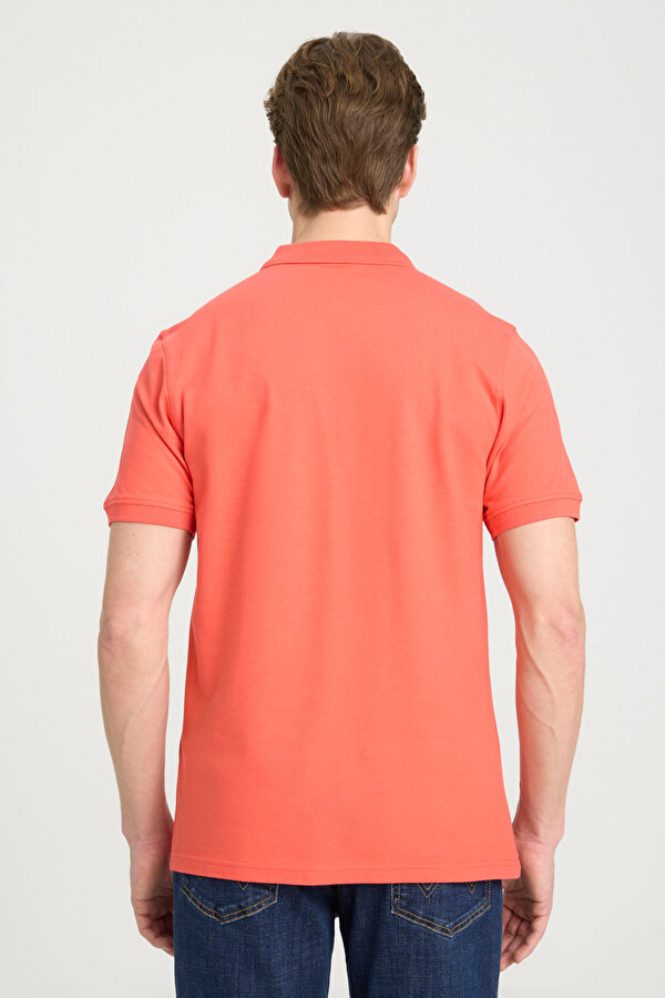 Wrangler Erkek Regular Fit Polo Mercan Erkek Kısa Kol T-Shirt