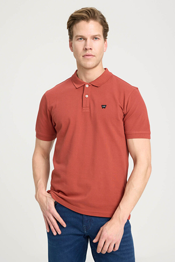 Wrangler Erkek Regular Fit Polo Kiremit Erkek Kısa Kol T-Shirt