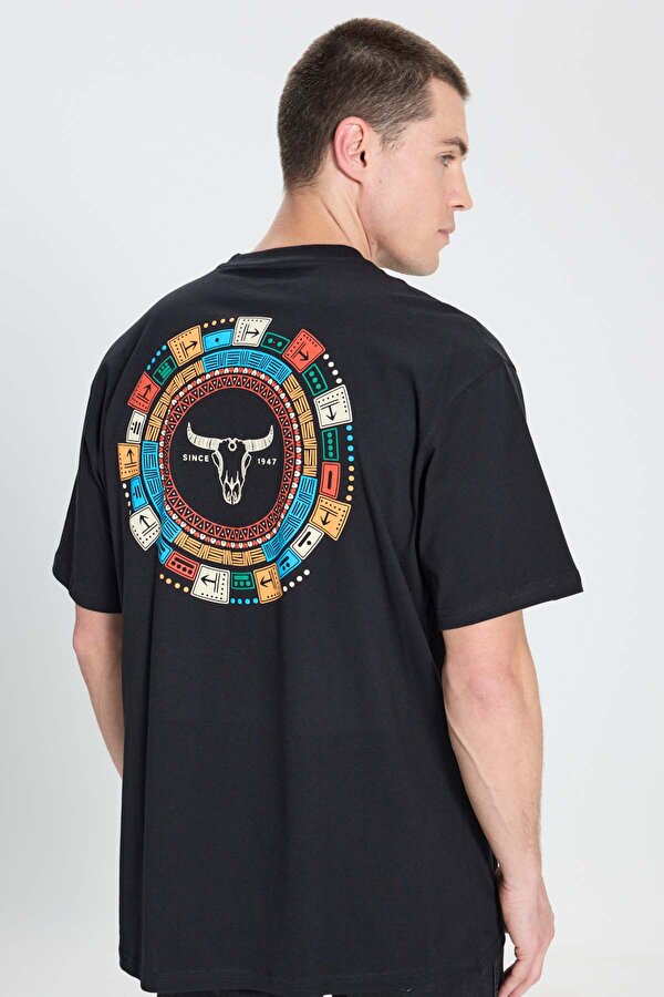 Wrangler Loose Fit T-shirt Siyah Erkek Kısa Kol T-Shirt