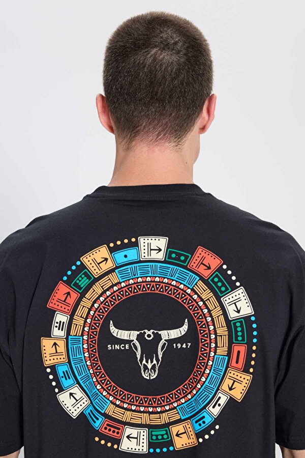Wrangler Loose Fit T-shirt Siyah Erkek Kısa Kol T-Shirt