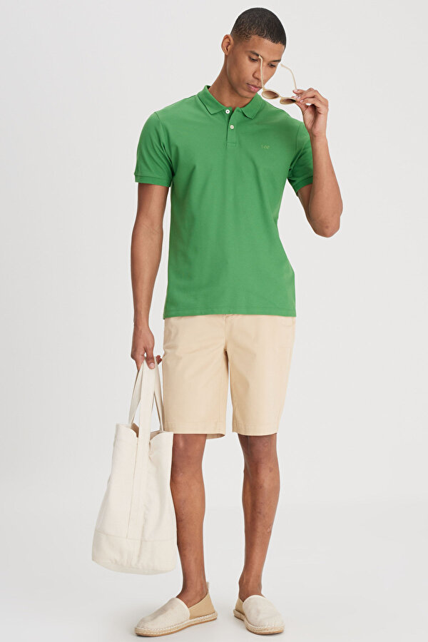 Lee Polo Yaka Tişört Mint Erkek Kısa Kol T-Shirt