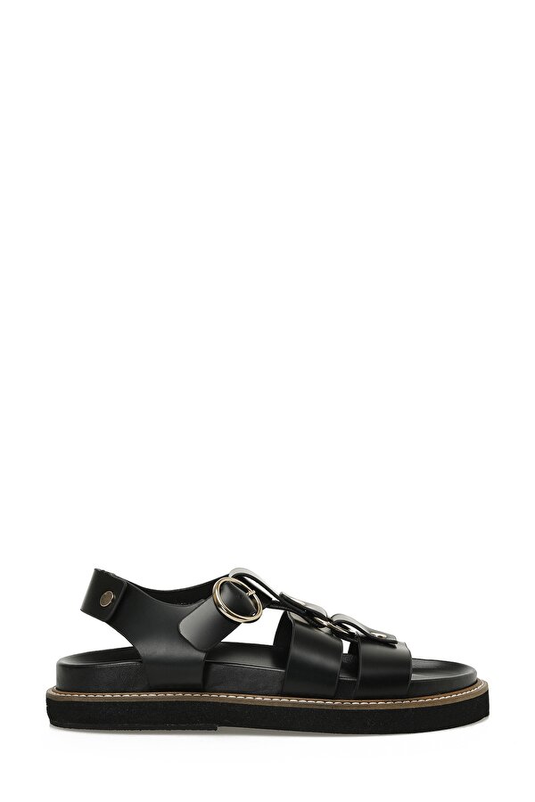 Nine West HERMON 5FX Siyah Kadın Kalın Taban Sandalet