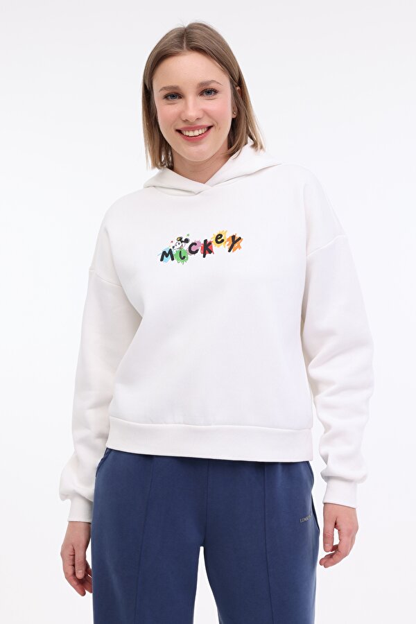 Lumberjack WL APRIL 17GFL913 3PR Ekru Kadın Sweatshirt