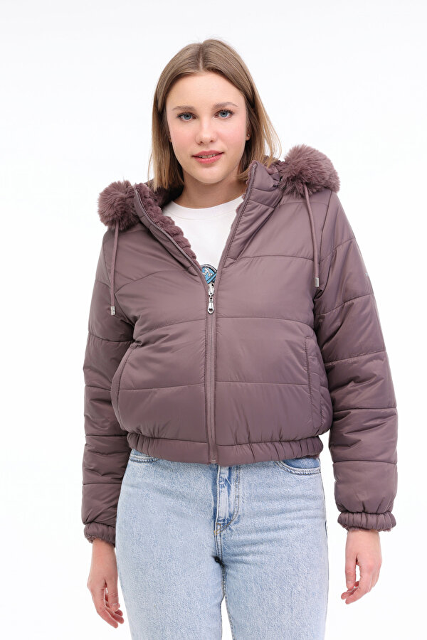 Lumberjack WL ALBA 2CN2120 4PR Kahverengi Kadın Kısa Kaban