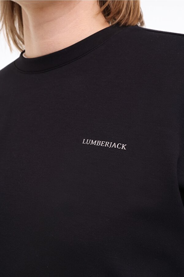 Lumberjack WL GAIL 16BT230 5FX Siyah Kadın Sweatshirt