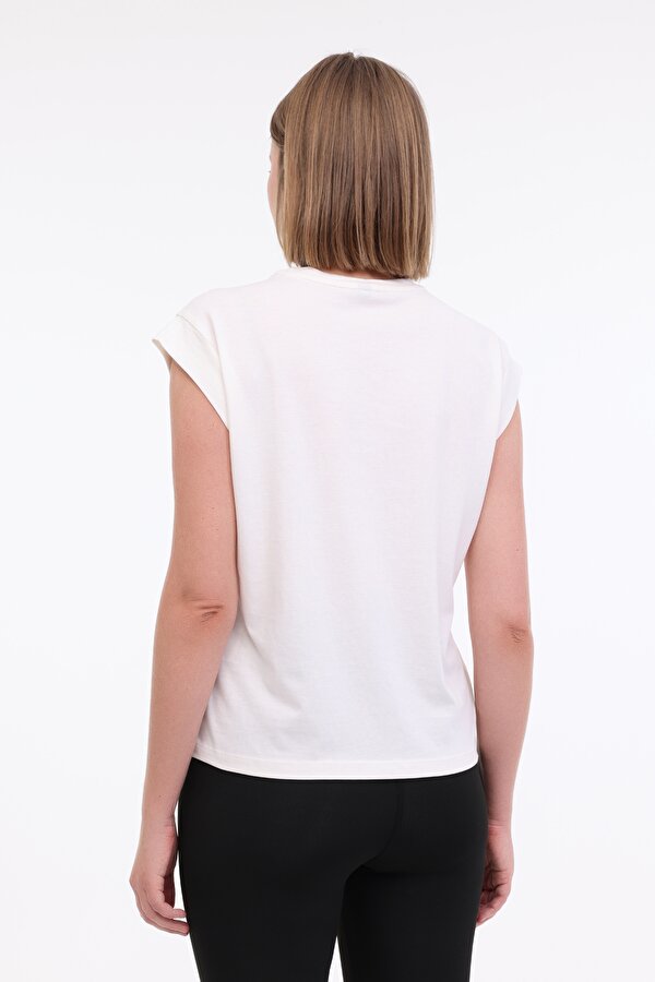 Kinetix WL PELYAF 11KT71 5FX Ekru Kadın Kısa Kol T-Shirt