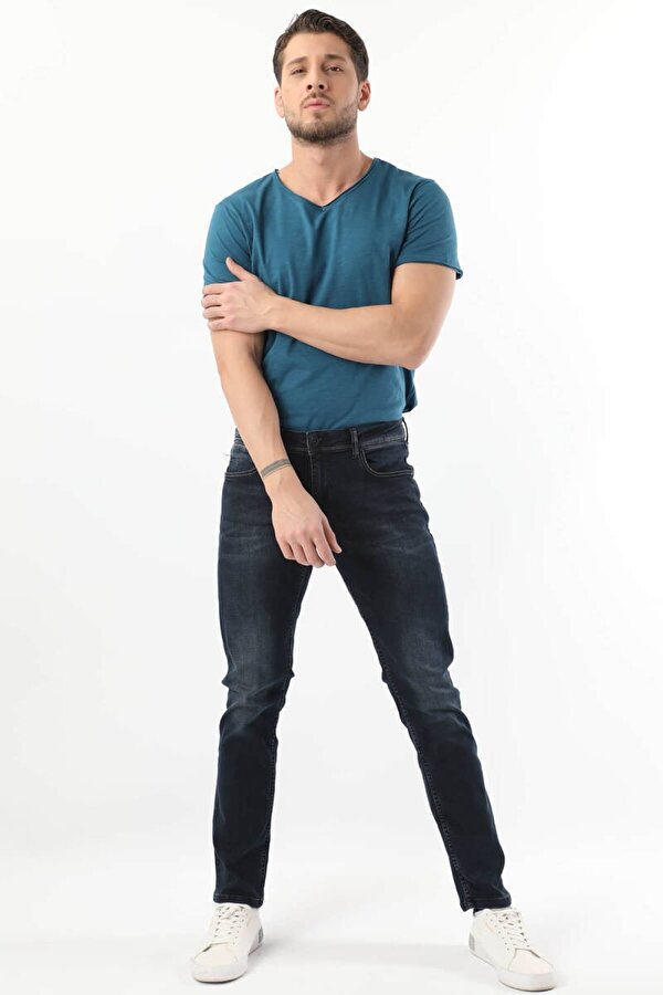 Banny Jeans Erkek Lacivert Düz Kalıp Jean Pantolon