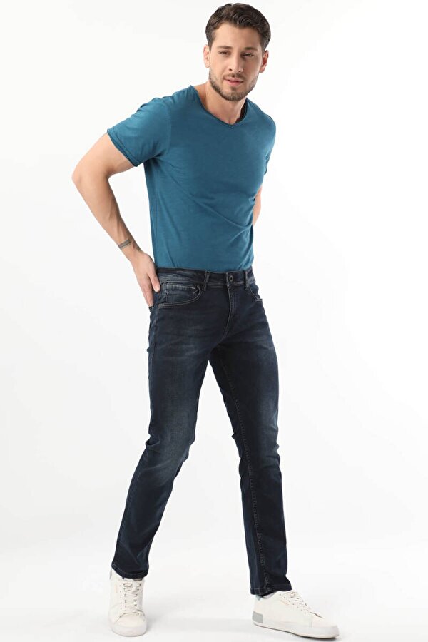 Banny Jeans Erkek Lacivert Düz Kalıp Jean Pantolon
