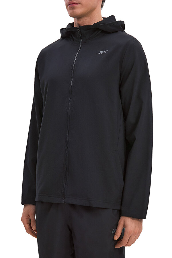 Reebok Id Train Woven Jacket Черный Мужчина Куртка Ветровка