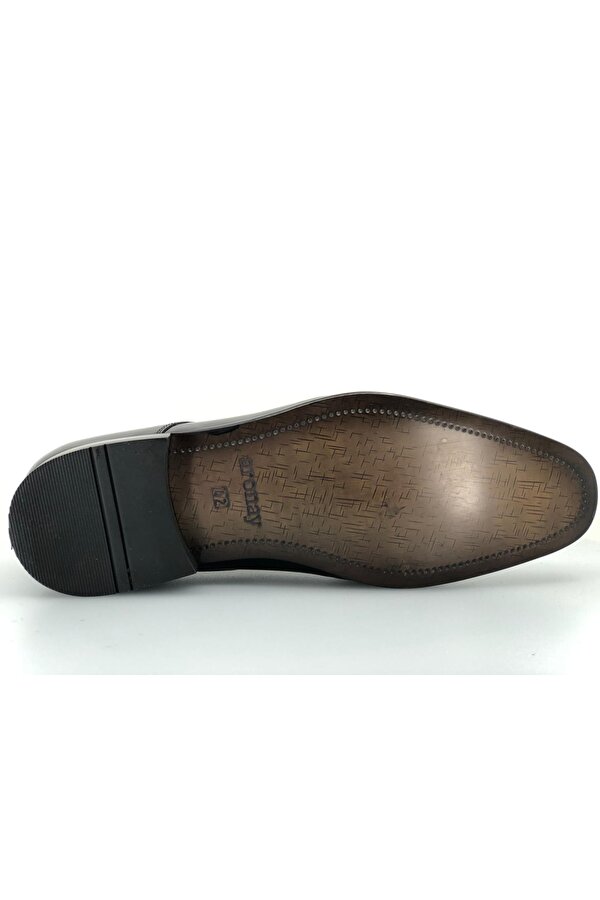 ARONAY 406 %100 Hakiki Deri Bağcıklı  Jurdan Kösele Erkek Klasik Ayakkabı