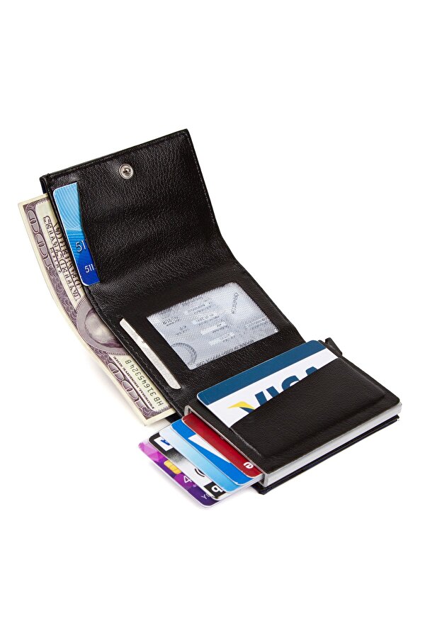 Newish Polo Erkek Mekanizmalı Kartlık ve Cüzdan new020 - Lacivert