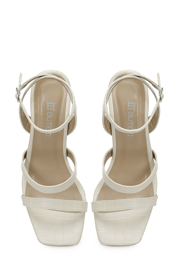 Butigo 25S-218 5FX Bej Kadın Topuklu Sandalet