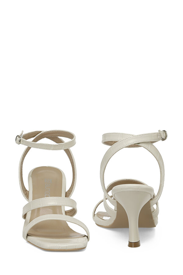 Butigo 25S-218 5FX Bej Kadın Topuklu Sandalet