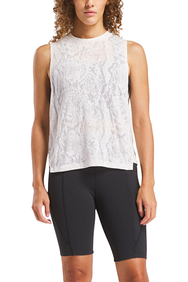 Reebok Burnout Muscle Tank Экрю Женщина Майка