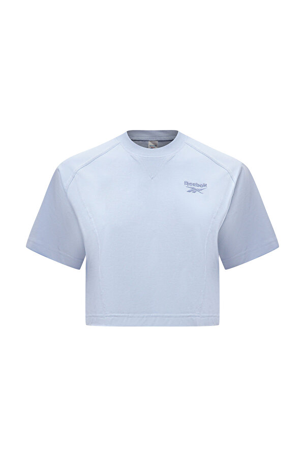 Reebok ICON ELEMENTS TEE L BLUE Woman Sleeve T-Sh