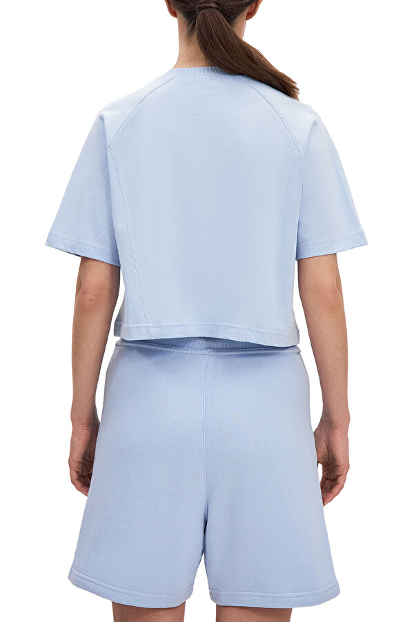 Reebok ICON ELEMENTS TEE L BLUE Woman Sleeve T-Sh