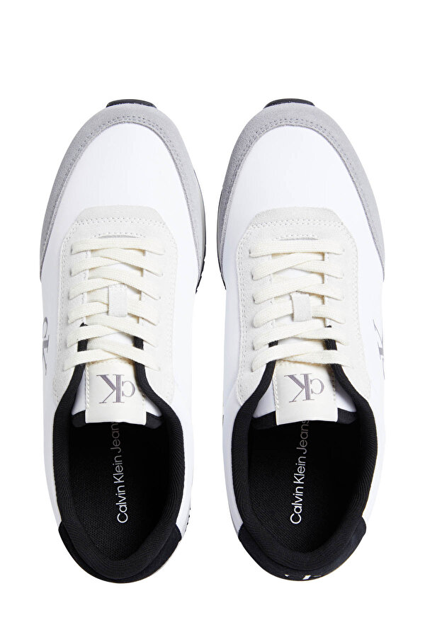 Calvin Klein RETRO RUNNER ICONIC SNK Beyaz Erkek Sneaker