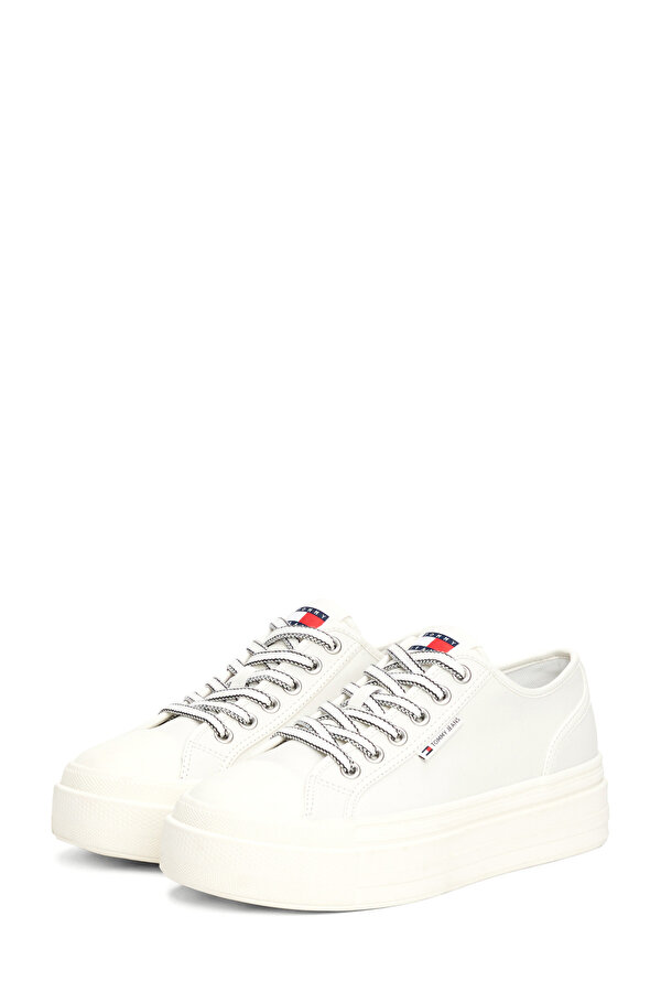 TJW FOXING VULC LC LEATHE KIRIK BEYAZ Kadın Sneaker - Görsel 3