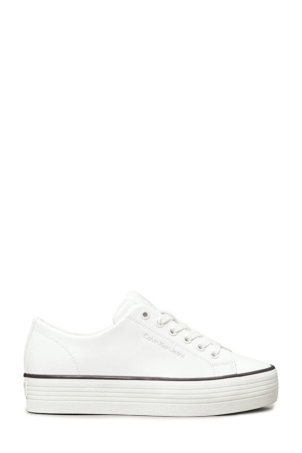 Calvin Klein BOLD VULC FLATF LOW LTH I Beyaz Kadın Sneaker