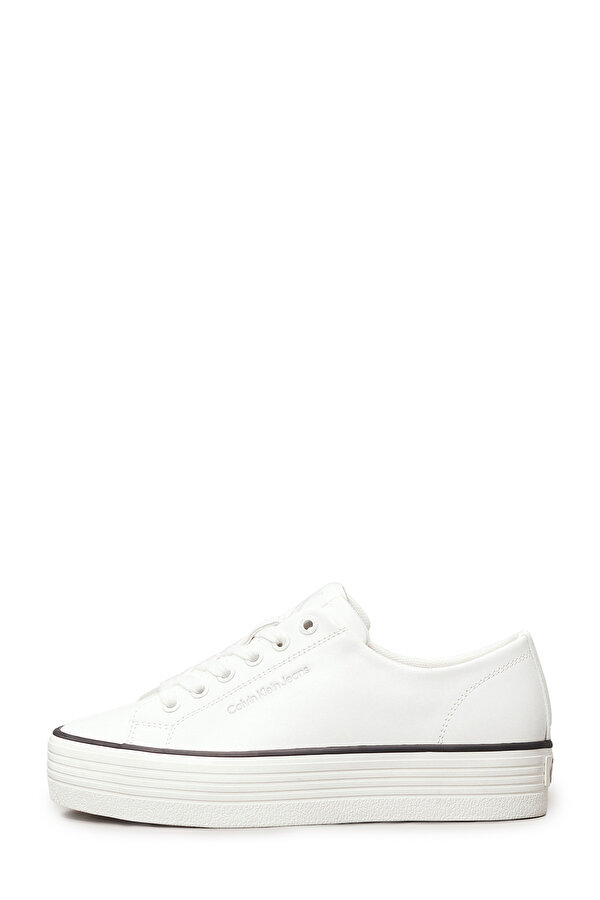 Calvin Klein BOLD VULC FLATF LOW LTH I Beyaz Kadın Sneaker