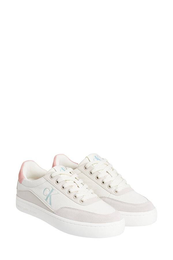 Calvin Klein CLASSIC CUPSOLE LACEUP LO Krem Kadın Sneaker