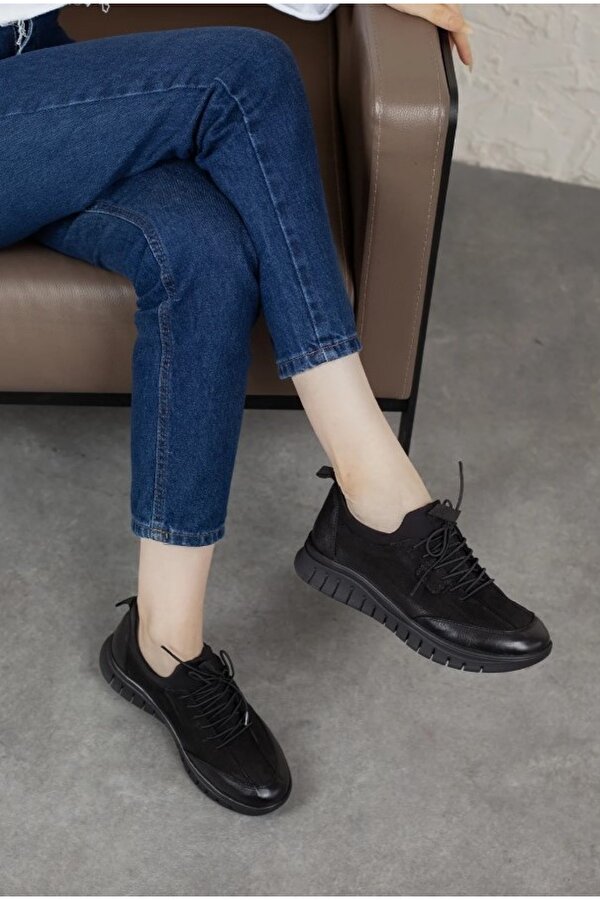 Venüs Bubi Hakiki Deri Ortopedik Kadın Casual Ayakkabı