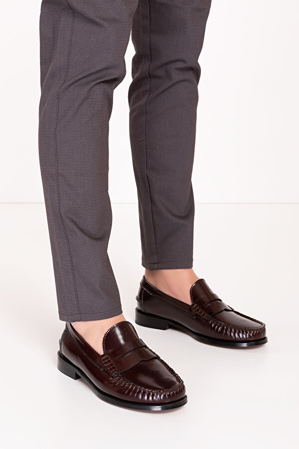 Gondol Kundura Gondol Erkek Hakiki Deri Kösele Loafer Ayakkabı ny.005