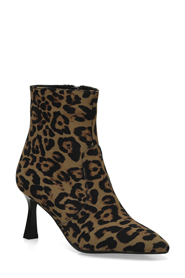Butigo 24K-526 4PR Leopar Kadın Topuklu Bot