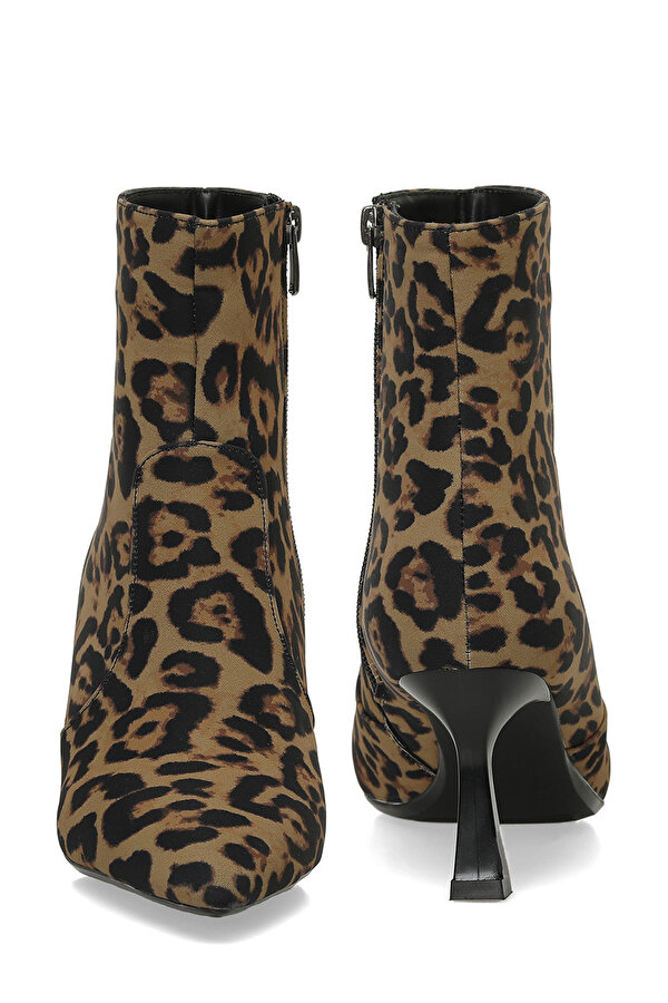 Butigo 24K-526 4PR Leopar Kadın Topuklu Bot