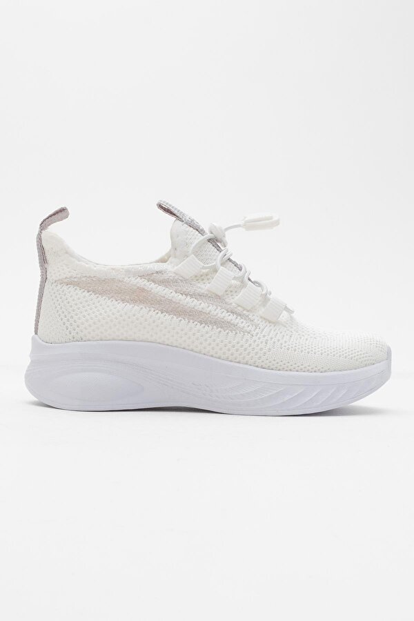 Ccway Triko Çocuk Spor Ayakkabı 26-30 BEYAZ BUZ