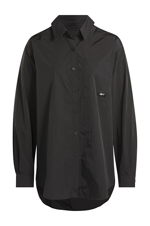 Reebok Studio Style Button Down Черный Женщина Рубашка