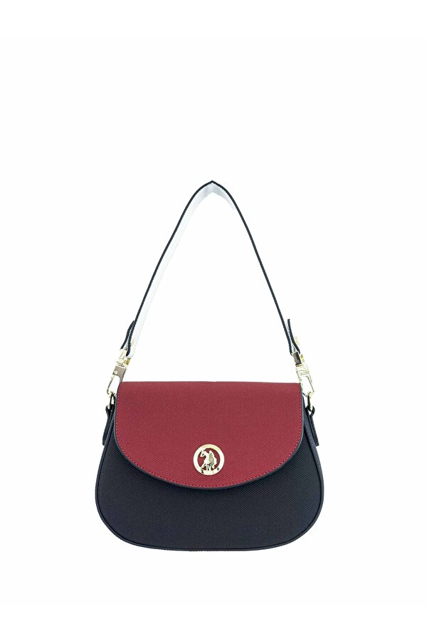 U.S. Polo Assn. Çapraz Askılı Kadın Çanta Lacivert-Beyaz Us24246