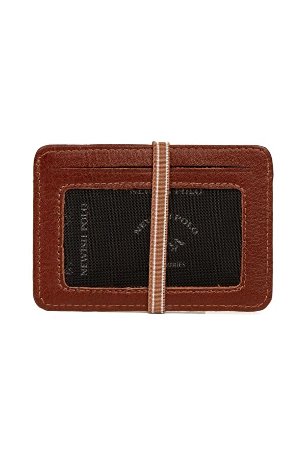 Newish Polo Erkek Hakiki Deri Cüzdan ve Kartlık - new087 - Taba