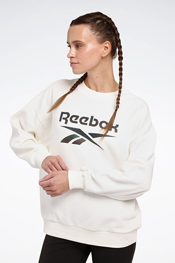 Reebok NEW ID REG CREW Ekru Kadın Sweatshirt