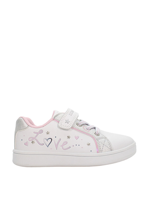 Lumberjack 1 VELCRO AND ELASTIC LACE WHITE Girl Sneaker