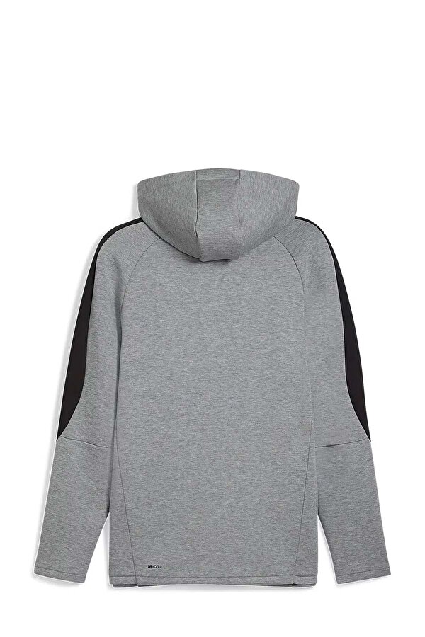 Puma EVOSTRIPE Core FZ Hoodie Gri Erkek Sweatshirt