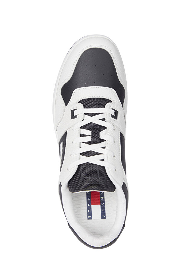 Tommy Hilfiger TJM RETRO BASKET CUPSOLE Beyaz Erkek Sneaker