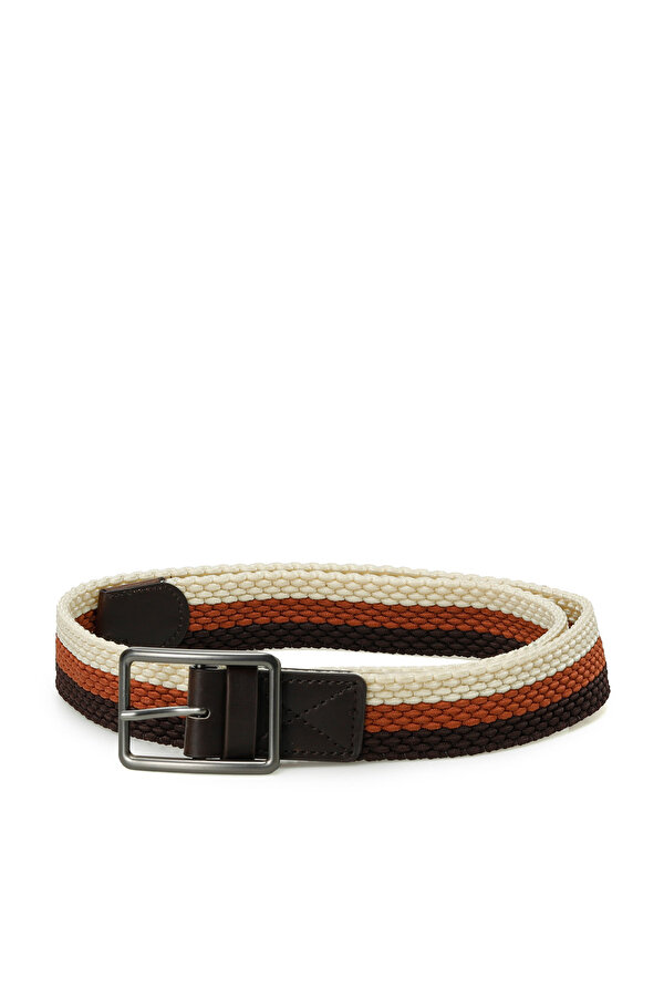 Lumberjack BL SERIT LASTIK ORG 5FX KAHVE MULTI Erkek Kemer
